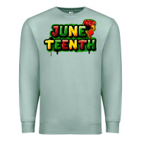 Seafoam Juneteenth Premium Sweatshirt - FaDigitalArtStudio