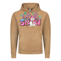 Vintage Camel let it snow pink christmas snowman Vintage Hoodie - MaliasSmallBusiness