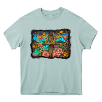 Arona wooden cross background Heavy Core Tee - BarkalooDesign