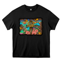 Black wooden cross background Heavy Core Tee - BarkalooDesign