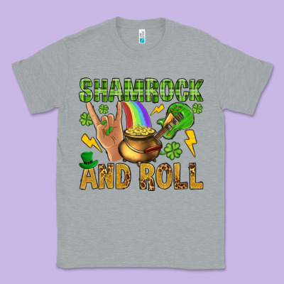 Shamrock And Roll Classic Tee Designed By Bundleandbundleshop