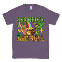 Lavender Shamrock and roll Classic Tee - BundleAndBundleShop