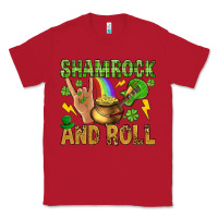 Red Shamrock and roll Classic Tee - BundleAndBundleShop