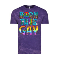 Cloud Purple Western Born This Gay Vintage Tee - BundleAndBundleShop