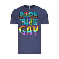 Vintage Denim Western Born This Gay Vintage Tee - BundleAndBundleShop