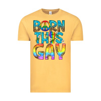 Vintage Mustard Western Born This Gay Vintage Tee - BundleAndBundleShop