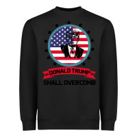 Black DONALD TRUMP 2016 WE SHALL OVERCOMB Heavyweight Sweatshirt - Bettercallsaul