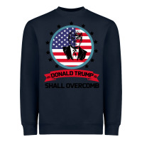 Navy DONALD TRUMP 2016 WE SHALL OVERCOMB Heavyweight Sweatshirt - Bettercallsaul