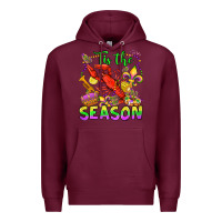 Burgundy tis the season mardi gras olivia Premium Hoodie - OliviaCreatesArt