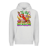 Dove Grey tis the season mardi gras olivia Premium Hoodie - OliviaCreatesArt