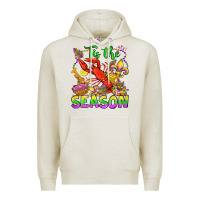 Oatmeal Heather tis the season mardi gras olivia Premium Hoodie - OliviaCreatesArt