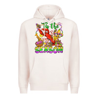 Pale Pink tis the season mardi gras olivia Premium Hoodie - OliviaCreatesArt