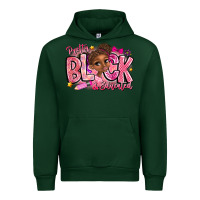 Forest Green Pretty Black Educated Urban Hoodie - CowhideDigitalArt