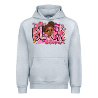 Heather Grey Pretty Black Educated Urban Hoodie - CowhideDigitalArt