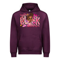 Mauve Wine Pretty Black Educated Urban Hoodie - CowhideDigitalArt