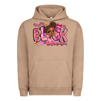 Pigment Burro Pretty Black Educated Urban Hoodie - CowhideDigitalArt