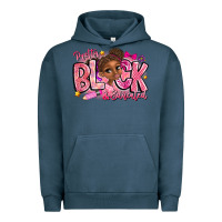 Pigment Midnight Navy Pretty Black Educated Urban Hoodie - CowhideDigitalArt