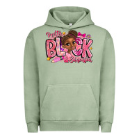 Pigment Oil Green Pretty Black Educated Urban Hoodie - CowhideDigitalArt