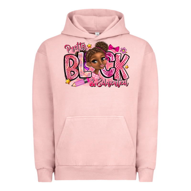Pretty Black Educated Urban Hoodie by CowhideDigitalArt | Teevron