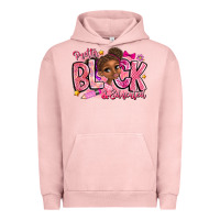 Pigment Salmon Pretty Black Educated Urban Hoodie - CowhideDigitalArt