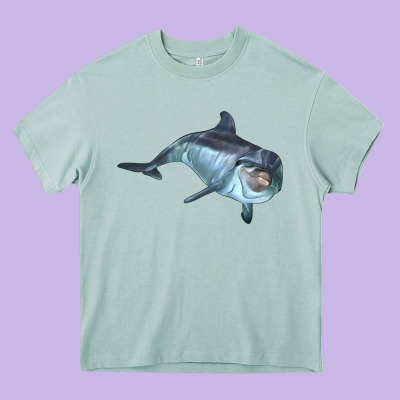 Bottlenose Dolphin Heavy Core Tee Designed By Lillyallendesigns