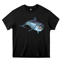 Black bottlenose dolphin Heavy Core Tee - LillyAllenDesigns