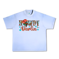 Grape Ice Western Howdy Darlin Urban Heavy Tee - BundleAndBundleShop