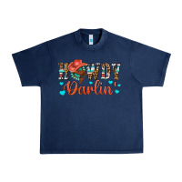 Navy Western Howdy Darlin Urban Heavy Tee - BundleAndBundleShop