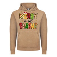 Vintage Coffee merry and bright Vintage Hoodie - MaliasSmallBusiness