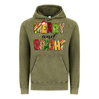 Vintage Olive merry and bright Vintage Hoodie - MaliasSmallBusiness