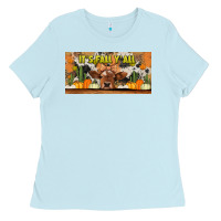 Baby Blue it's fall y'all cow Ladies Tee - Jasminsmagicworld