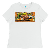 White it's fall y'all cow Ladies Tee - Jasminsmagicworld