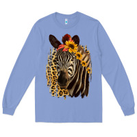Colony Blue Zebra With Sunflowers Long Sleeve Tee - Bettercallsaul