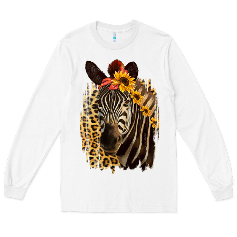 Zebra With Sunflowers Long Sleeve Tee by Bettercallsaul | Teevron
