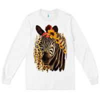White Zebra With Sunflowers Long Sleeve Tee - Bettercallsaul