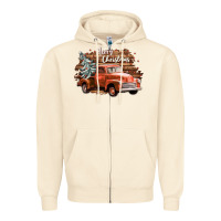 Sandshell merry christmas truck Zipper Hoodie - CowGirlArtShop