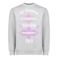 Heather Grey all women are created equal but only the smartest are born in july bla Heavyweight Sweatshirt - Bettercallsaul