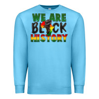 Ocean Blue We are black history Premium Sweatshirt - FaDigitalArtStudio