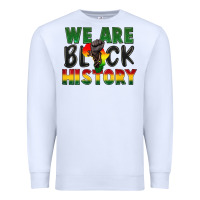 White We are black history Premium Sweatshirt - FaDigitalArtStudio