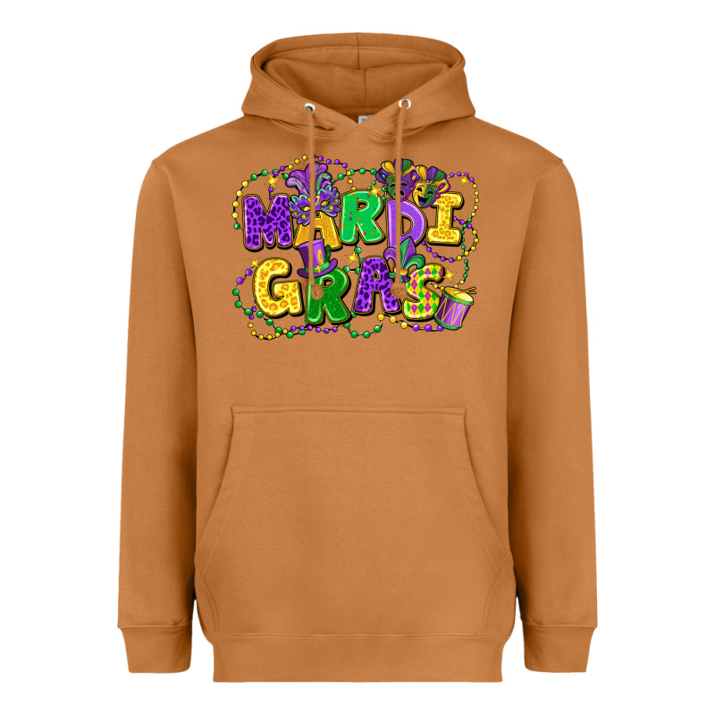 Mardi Gras Heavyweight Hoodie by FaDigitalArtStudio | Teevron