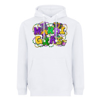 White mardi gras Heavyweight Hoodie - FaDigitalArtStudio