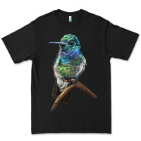 Black Ruby Throcuted Hummingbird Premium Tee - LillyAllenDesigns