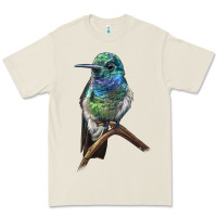 Bone Ruby Throcuted Hummingbird Premium Tee - LillyAllenDesigns