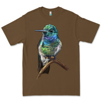 Cacao Ruby Throcuted Hummingbird Premium Tee - LillyAllenDesigns