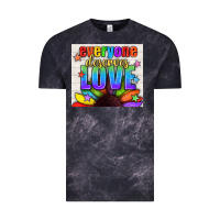 Everyone Deserves Love Pride Lgbtq+ Tumbler Vintage Tee | Teevron
