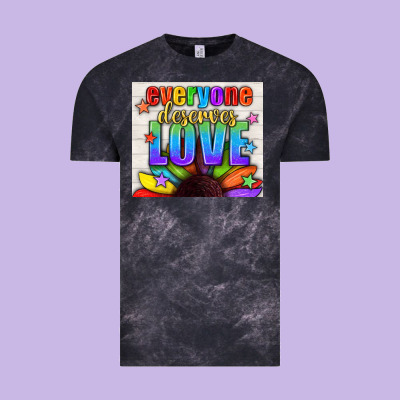 Everyone Deserves Love Pride Lgbtq+ Tumbler Vintage Tee Designed By Bundleandbundleshop