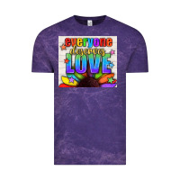 Cloud Purple Everyone Deserves Love Pride LGBTQ+ Tumbler Vintage Tee - BundleAndBundleShop