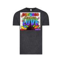 Vintage Black Everyone Deserves Love Pride LGBTQ+ Tumbler Vintage Tee - BundleAndBundleShop
