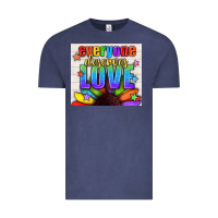 Vintage Denim Everyone Deserves Love Pride LGBTQ+ Tumbler Vintage Tee - BundleAndBundleShop