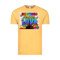 Vintage Mustard Everyone Deserves Love Pride LGBTQ+ Tumbler Vintage Tee - BundleAndBundleShop